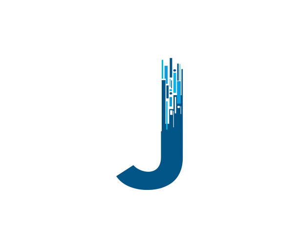 动态数字网络J字母图标设计。图片 动态数字网络J字母图标设计。图片下载