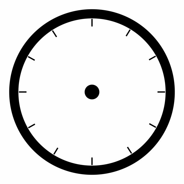 极简的黑白手表插图。图片 极简的黑白手表插图。图片下载