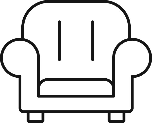 儿童房扶手椅图标轮廓风格图片 儿童房扶手椅图标轮廓风格图片下载