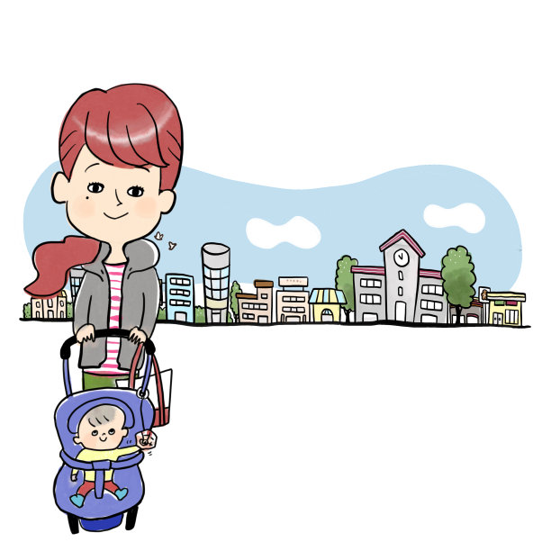 东京妈妈穿过城市的街道图片 东京妈妈穿过城市的街道图片下载