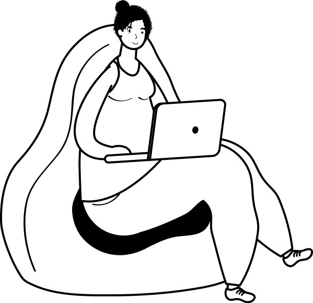 年轻女子坐在沙发上用笔记本电脑工作图片 年轻女子坐在沙发上用笔记本电脑工作图片下载
