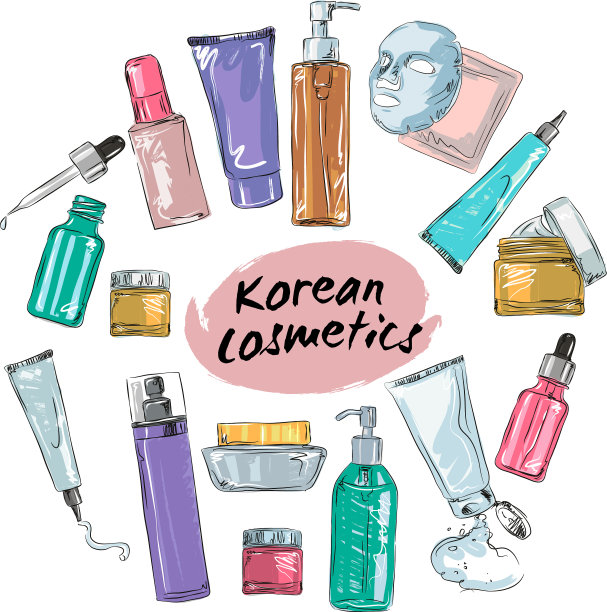 韩国化妆品设美容店的横幅图片 韩国化妆品设美容店的横幅图片下载