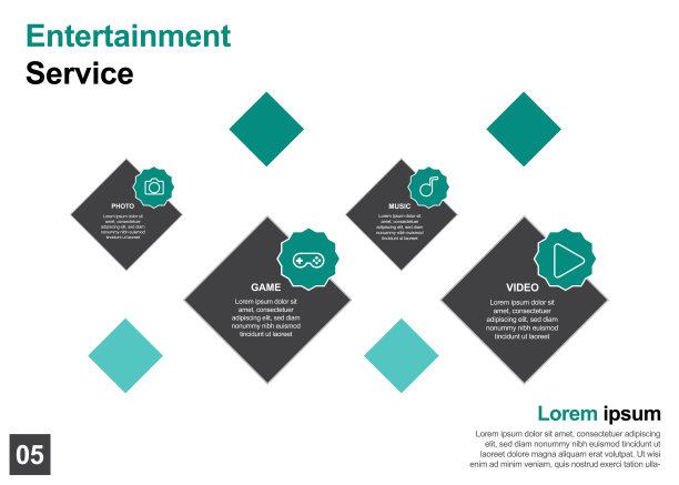 娱乐服务设计模板完美的小册子,营销推广,信息图表图片 娱乐服务设计模板完美的小册子,营销推广,信息图表图片下载