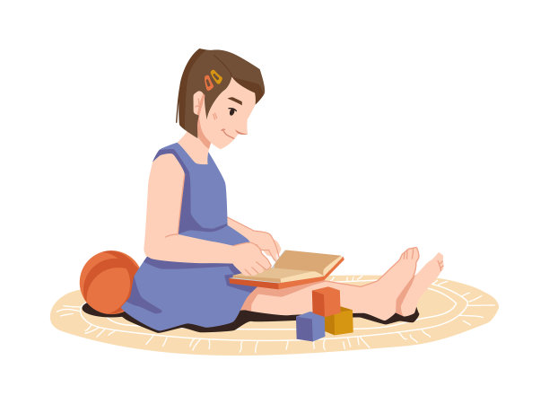 学龄前的女孩坐在地毯上,书和玩具图片 学龄前的女孩坐在地毯上,书和玩具图片下载