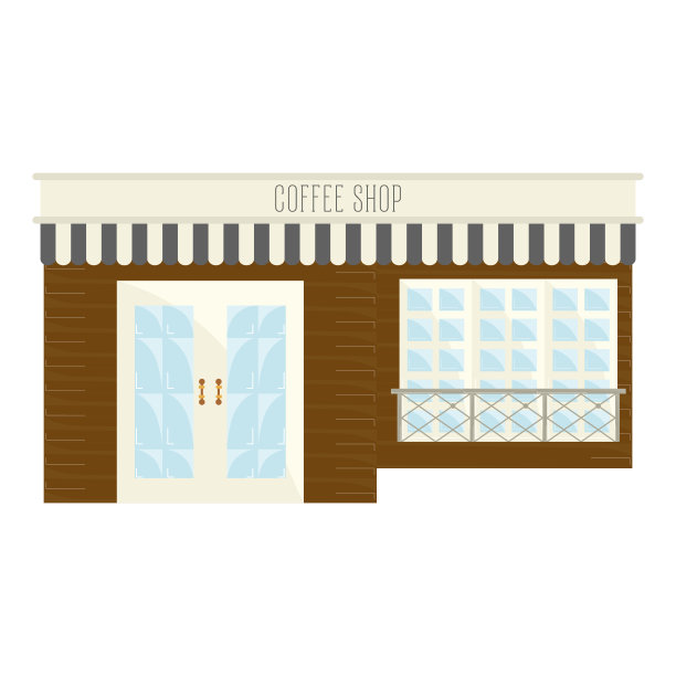 孤立的咖啡店图片 孤立的咖啡店图片下载