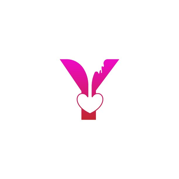 字母Y标志图标与融爱符号设计模板图片 字母Y标志图标与融爱符号设计模板图片下载