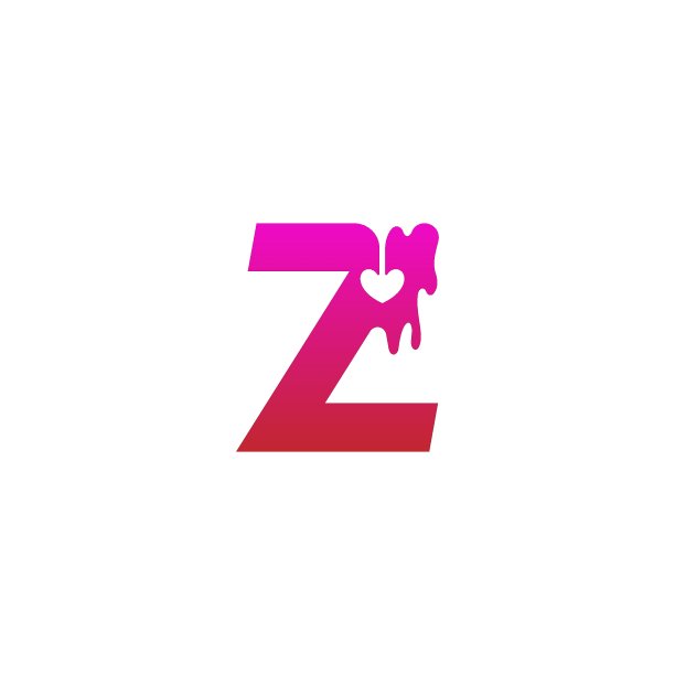 字母Z标志图标与融爱符号设计模板图片 字母Z标志图标与融爱符号设计模板图片下载
