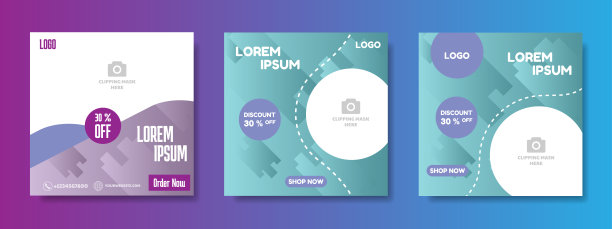 可编辑的社交媒体帖子模板。网页横幅和广告的框架设计图片 可编辑的社交媒体帖子模板。网页横幅和广告的框架设计图片下载