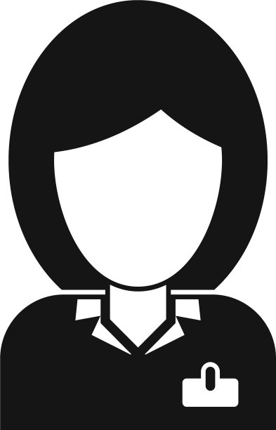客房服务接待女孩图标简单的风格图片 客房服务接待女孩图标简单的风格图片下载