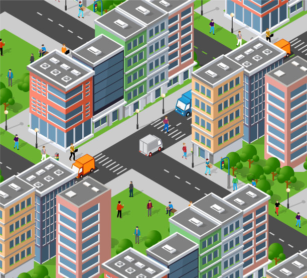 等距3d城市quarter与图片 等距3d城市quarter与图片下载