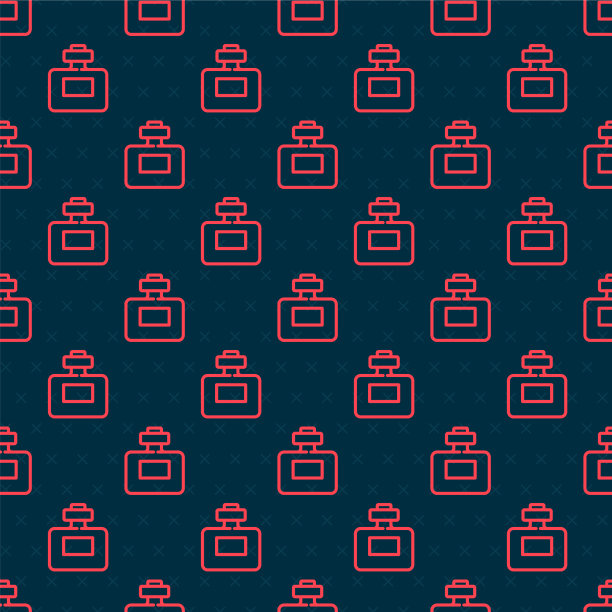 红色线香水图标隔离无缝图案上图片 红色线香水图标隔离无缝图案上图片下载