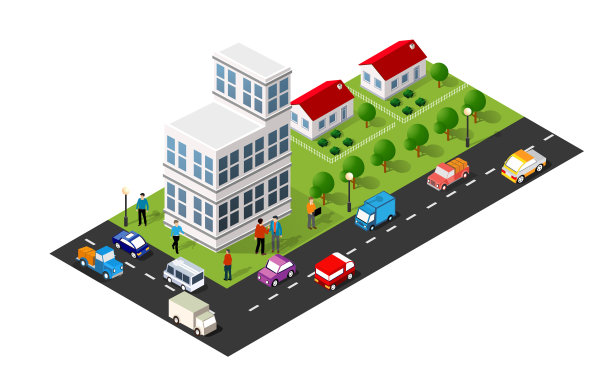 等距3d城市quarter与图片 等距3d城市quarter与图片下载