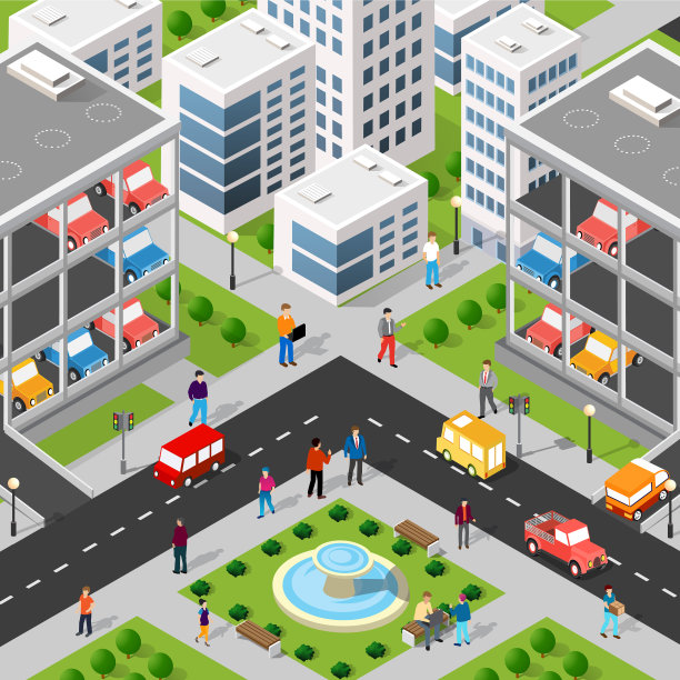 等距3d城市quarter与图片 等距3d城市quarter与图片下载
