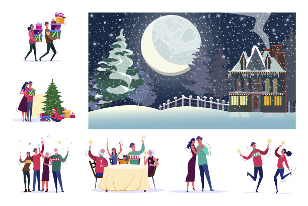 家庭庆祝圣诞节图片 家庭庆祝圣诞节图片下载