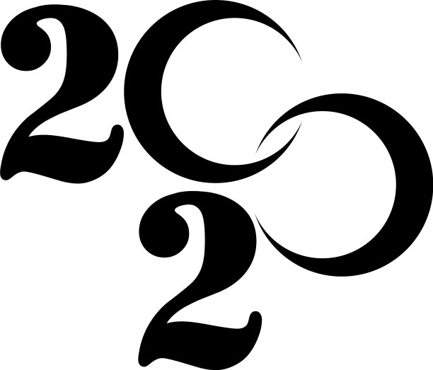 2020年新年快乐标志文字设计图片 2020年新年快乐标志文字设计图片下载
