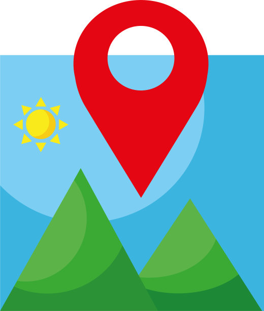 画以山和太阳为景,别针图片 画以山和太阳为景,别针图片下载