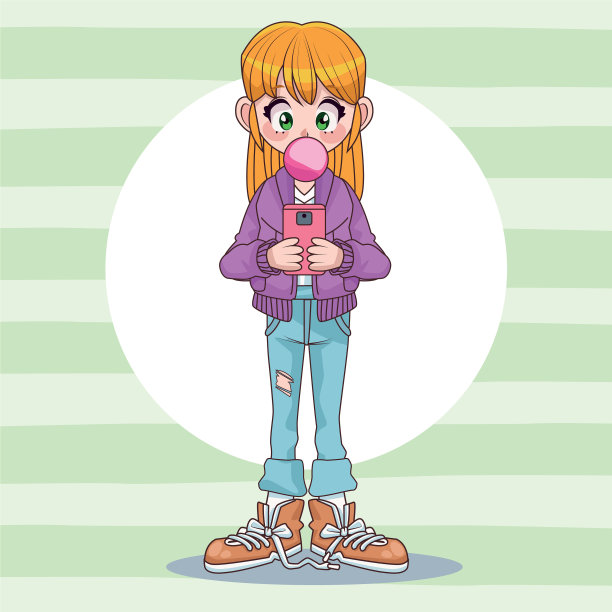 美丽的少女使用智能手机图片 美丽的少女使用智能手机图片下载