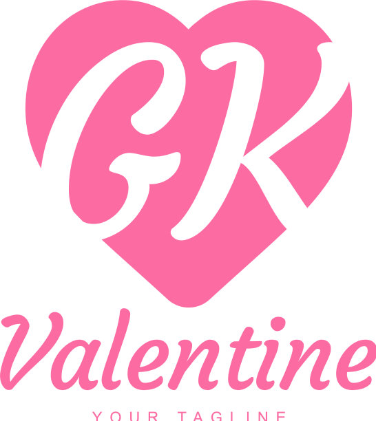 Gk标志设计用爱心字母或图标图片 Gk标志设计用爱心字母或图标图片下载