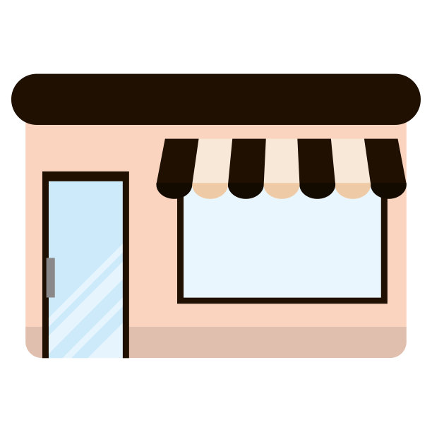 孤立的商店建筑图标图片 孤立的商店建筑图标图片下载