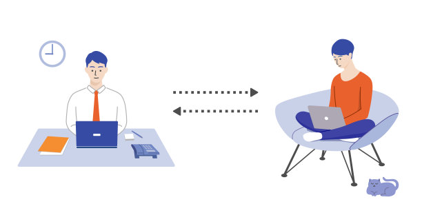 远程办公和在总部工作的人图片 远程办公和在总部工作的人图片下载