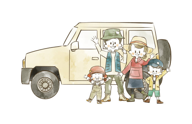 户外穿家庭和汽车图片 户外穿家庭和汽车图片下载