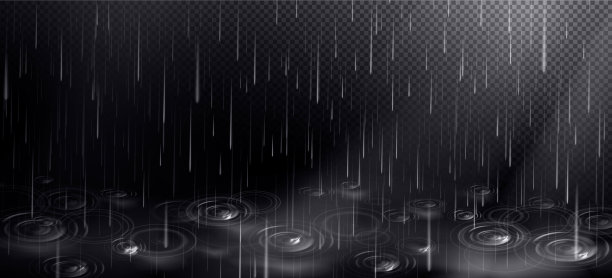雨和水坑从下落的水滴圈图片 雨和水坑从下落的水滴圈图片下载