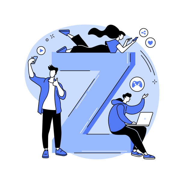 代Z抽象概念矢量插图。图片 代Z抽象概念矢量插图。图片下载