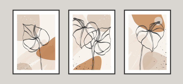 现代抽象画留下了线条艺术的背景图片 现代抽象画留下了线条艺术的背景图片下载