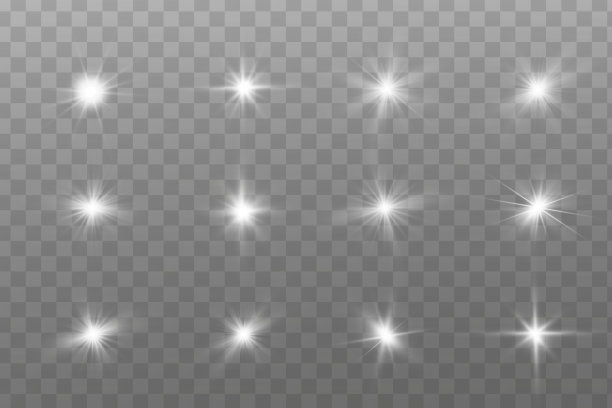 光的效果。明亮的恒星。光在透明的背景上爆炸。明亮的太阳图片 光的效果。明亮的恒星。光在透明的背景上爆炸。明亮的太阳图片下载
