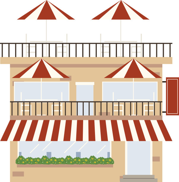 城市建筑的餐厅图片 城市建筑的餐厅图片下载