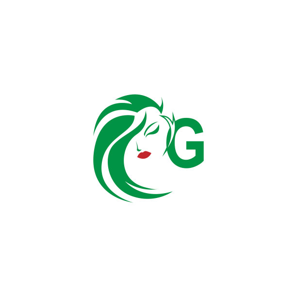 字母g与女人脸标志图标设计图片 字母g与女人脸标志图标设计图片下载