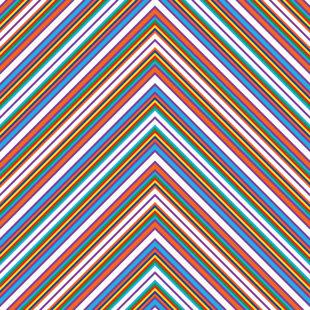 彩虹人字形斜条纹无缝图案图片 彩虹人字形斜条纹无缝图案图片下载