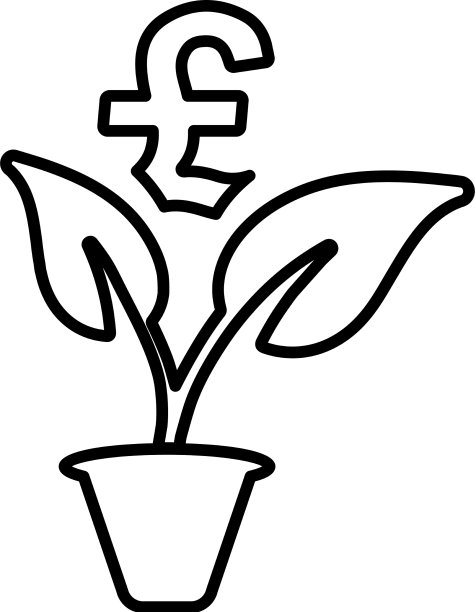 英镑农业植物轮廓图标图片 英镑农业植物轮廓图标图片下载