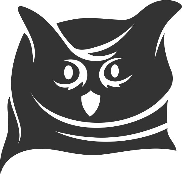 猫头鹰头吉祥物模板孤立在白色图片 猫头鹰头吉祥物模板孤立在白色图片下载