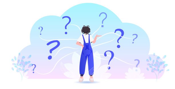 沮丧的女人看着问号图片 沮丧的女人看着问号图片下载