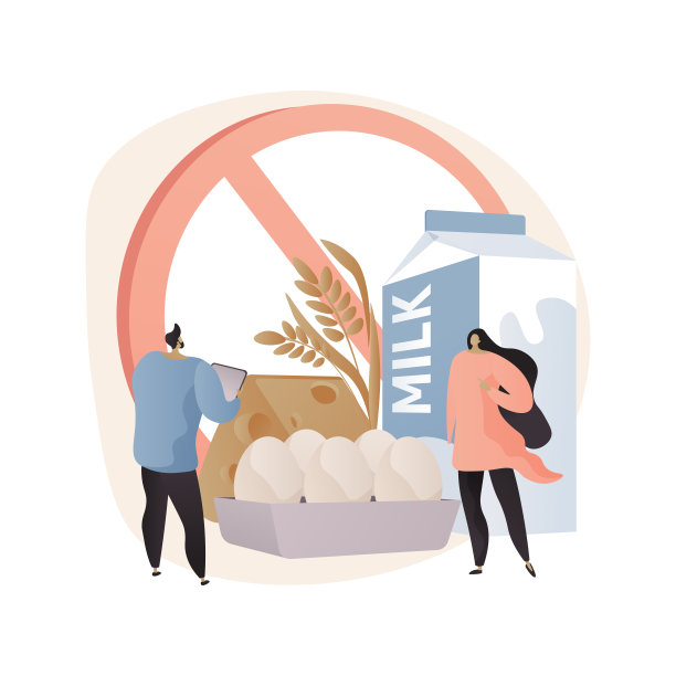 食物过敏抽象概念载体说明。图片 食物过敏抽象概念载体说明。图片下载