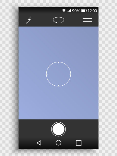 带有摄像头界面的屏幕智能手机图片 带有摄像头界面的屏幕智能手机图片下载