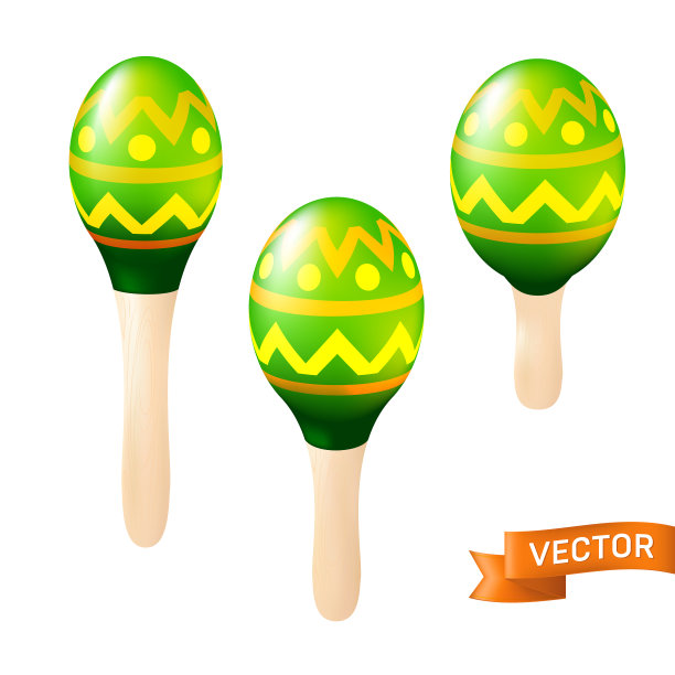 五颜六色的木制沙球设置墨西哥或西班牙图片 五颜六色的木制沙球设置墨西哥或西班牙图片下载