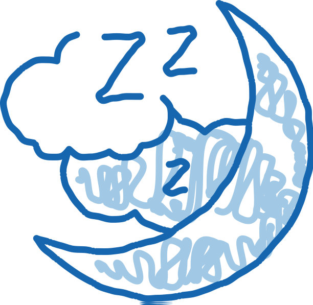 夜空与月亮涂鸦图标手绘图片 夜空与月亮涂鸦图标手绘图片下载