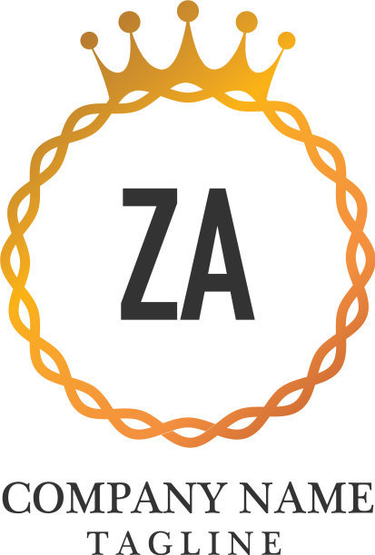 首字母za优雅的标志设计模板图片 首字母za优雅的标志设计模板图片下载