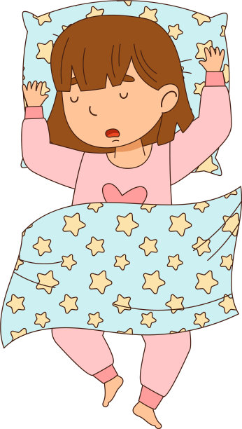 小女孩甜甜地睡在柔软的枕头下面图片 小女孩甜甜地睡在柔软的枕头下面图片下载
