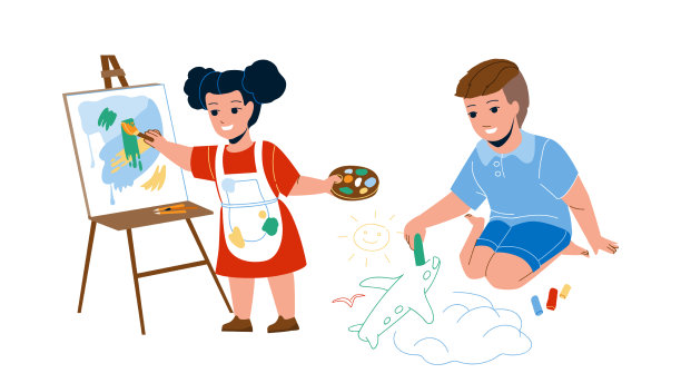 孩子们一起画画图片 孩子们一起画画图片下载