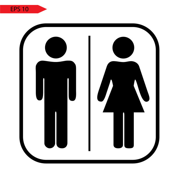 厕所标志图标厕所图标男女通用的厕所符号图片 厕所标志图标厕所图标男女通用的厕所符号图片下载