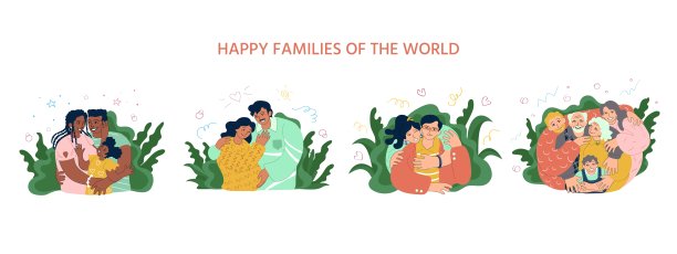 不同种族的幸福家庭拥抱在一起。拉丁美洲人,非裔美国人,欧洲人,白种人,亚洲人。28、相爱的父母,怀孕的,夫妻的,老人的,年轻人的在一起。画矢量图图片 不同种族的幸福家庭拥抱在一起。拉丁美洲人,非裔美国人,欧洲人,白种人,亚洲人。28、相爱的父母,怀孕的,夫妻的,老人的,年轻人的在一起。画矢量图图片下载