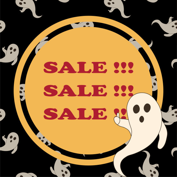 万圣节销售模板。矢量图图片 万圣节销售模板。矢量图图片下载