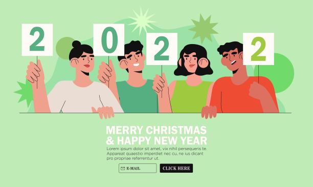 一组人或团队祝客户圣诞快乐,新年快乐。节日问候。图片 一组人或团队祝客户圣诞快乐,新年快乐。节日问候。图片下载