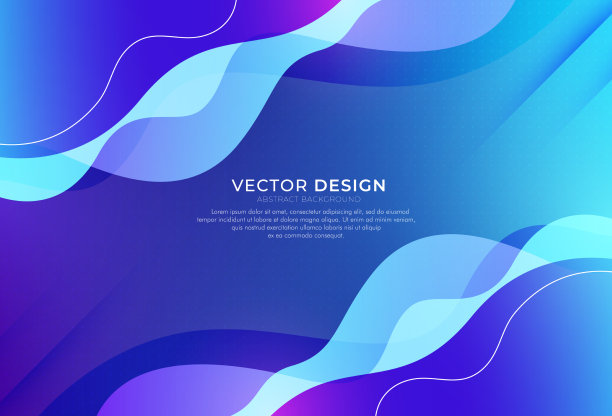 抽象蓝紫色渐变波线上暗图片 抽象蓝紫色渐变波线上暗图片下载