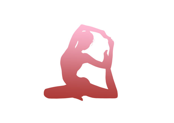 手绘人物剪影女子瑜伽运动插画图片 手绘人物剪影女子瑜伽运动插画图片下载