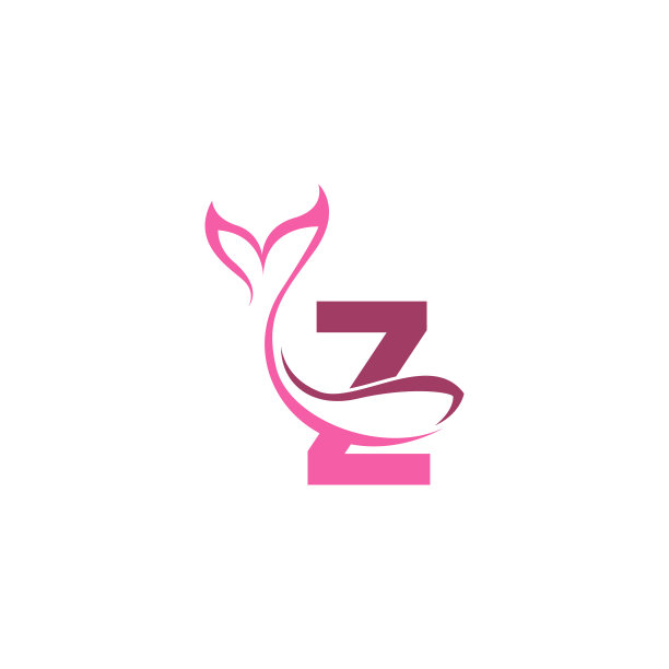字母z与美人鱼的尾巴图标标志设计图片 字母z与美人鱼的尾巴图标标志设计图片下载