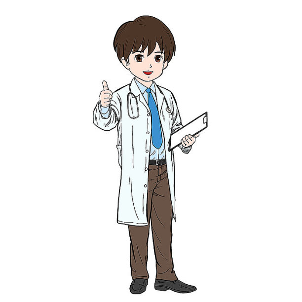 手绘风卡通医生图片 手绘风卡通医生图片下载
